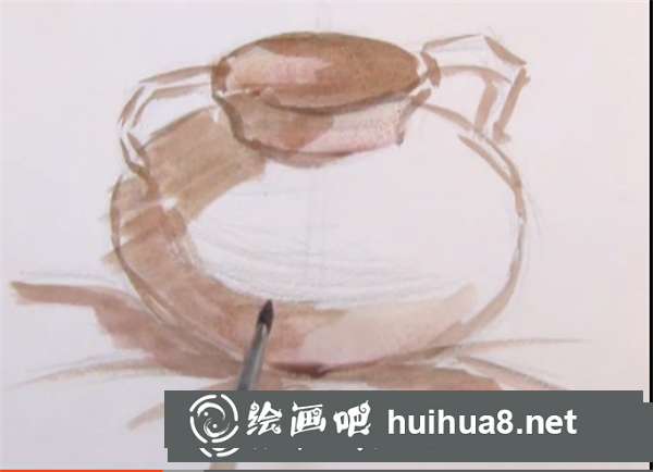 水粉陶罐的畫法