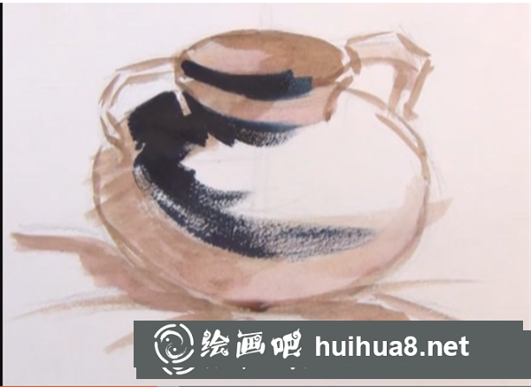 水粉陶罐的畫法