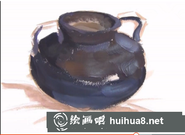 水粉陶罐的畫法