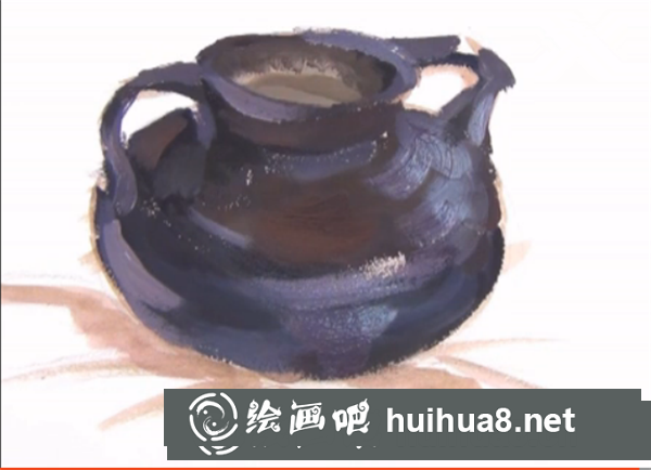水粉陶罐的畫法
