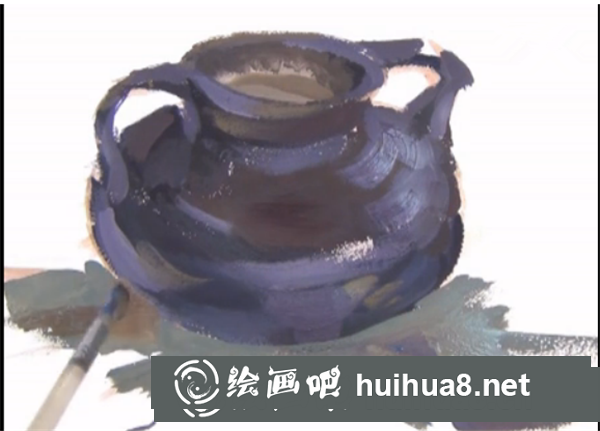 水粉陶罐的畫法