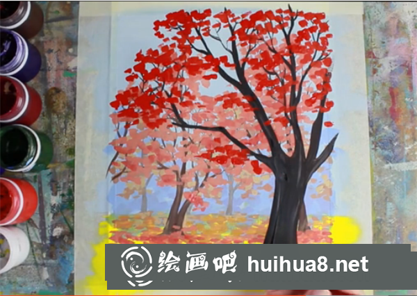 好看又簡(jiǎn)單的水粉風(fēng)景