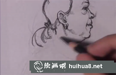 溫馨陪伴：速寫帶孩老人站姿