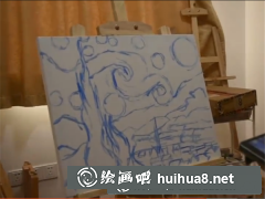 臨摹梵高星空畫法指南