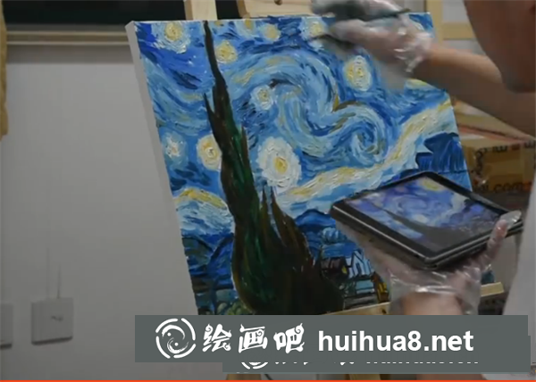 星空油畫教程