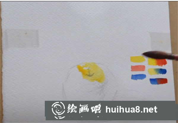 水彩畫蘋果教程 水彩畫蘋果教程