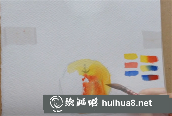水彩畫蘋果教程 水彩畫蘋果教程