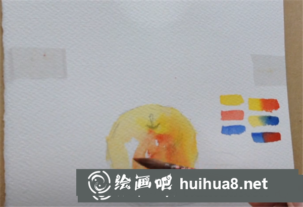 水彩畫蘋果教程 水彩畫蘋果教程
