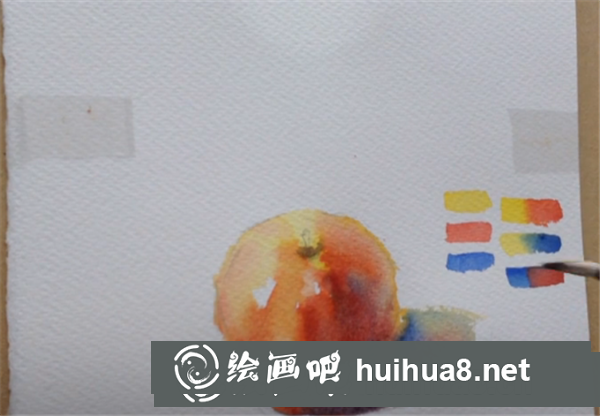 水彩畫蘋果教程 水彩畫蘋果教程