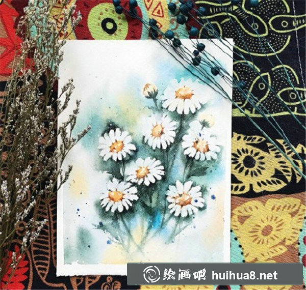 手繪小雛菊