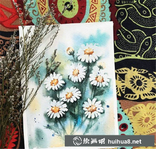 手繪小雛菊