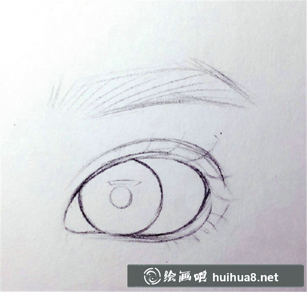 彩鉛畫眼睛教程