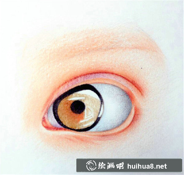 彩鉛畫眼睛教程