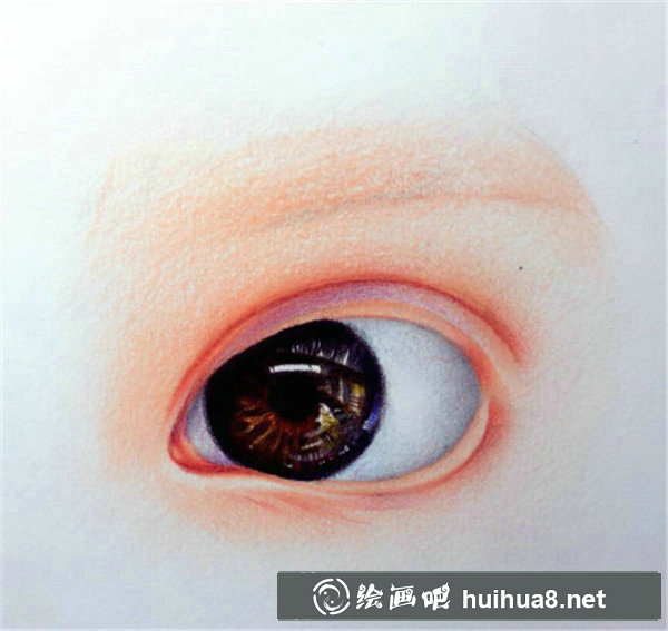 彩鉛畫眼睛教程