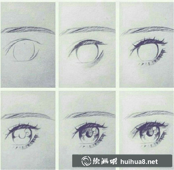 手繪漫畫眼睛的畫法