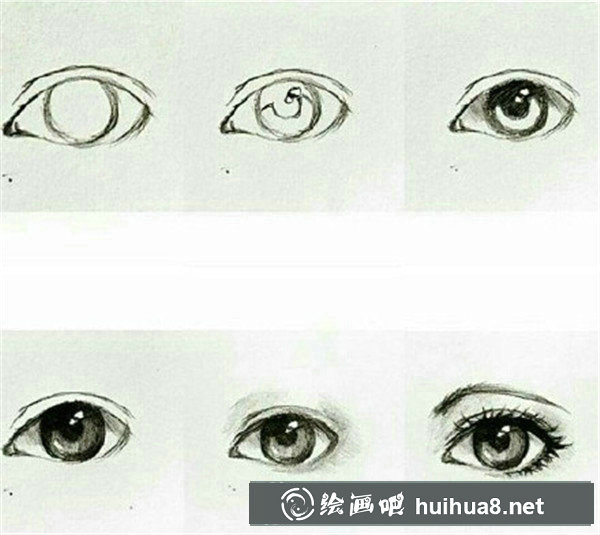 手繪漫畫眼睛的畫法