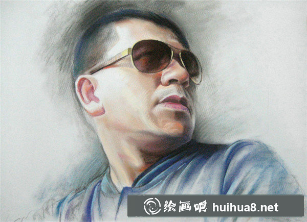色粉畫人物步驟