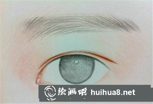 彩鉛畫眼睛教程步驟圖