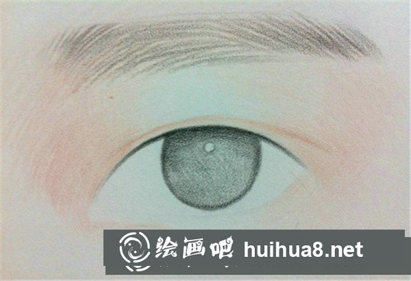 彩鉛畫眼睛教程步驟圖