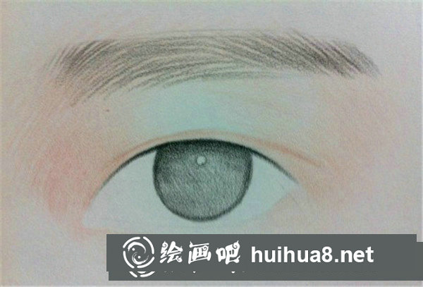 彩鉛畫眼睛教程步驟圖