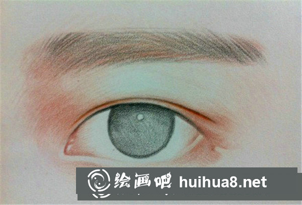 彩鉛畫眼睛教程步驟圖