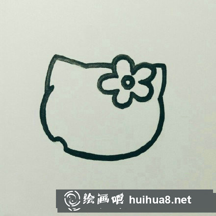 怎樣畫Hellokitty?Hellokitty兒童畫教程