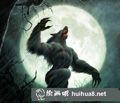 漫畫中狼人怎么畫