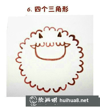 綿羊繪畫教程第六步