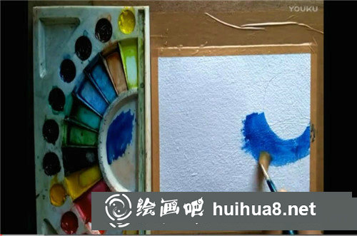 樹怎么畫?月空下的樹木油畫視頻教程