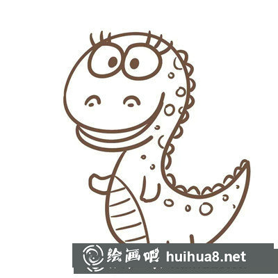恐龍繪畫(huà)教程第八步