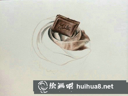 紙杯蛋糕彩鉛畫教程