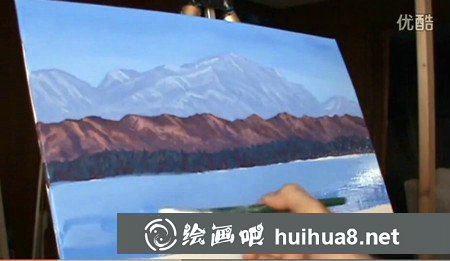 丙烯畫入門：美麗的風(fēng)景丙烯畫視頻教程