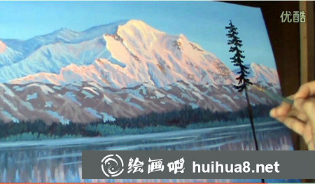 丙烯畫入門：美麗的風(fēng)景丙烯畫視頻教程