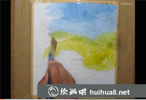 水彩畫入門：簡單的風景水彩畫視頻教程