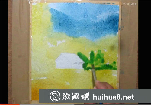 水彩畫入門：簡單的風景水彩畫視頻教程