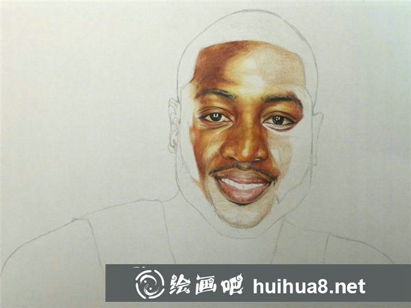 籃球明星德維恩·韋德彩鉛畫教程