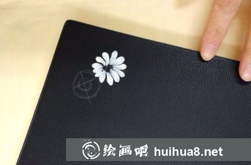 丙烯畫小雛菊畫法