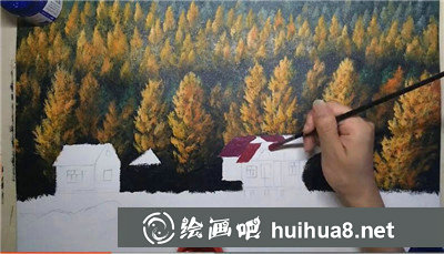 丙烯畫風(fēng)景視頻教學(xué)