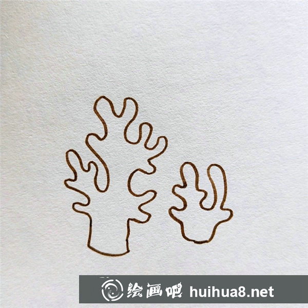 珊瑚兒童畫教程