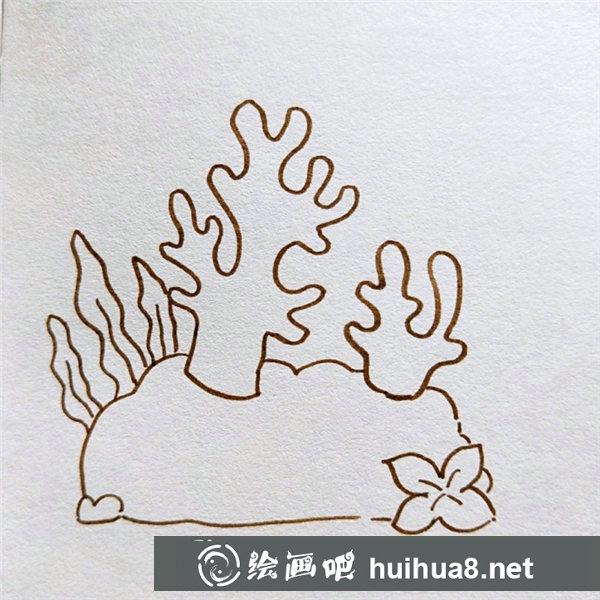 珊瑚兒童畫教程