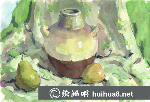 水粉罐子的畫法解析圖文步驟