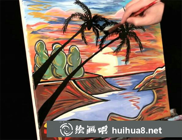 簡單好看的丙烯畫教程