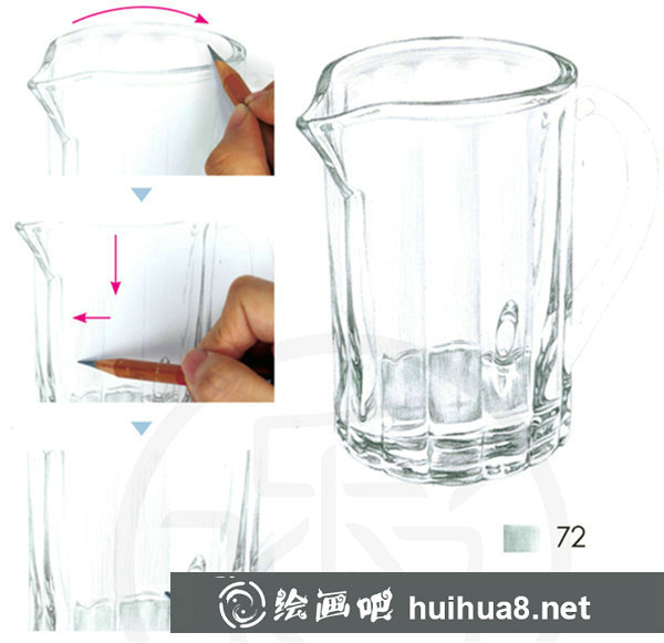 彩鉛玻璃杯教程