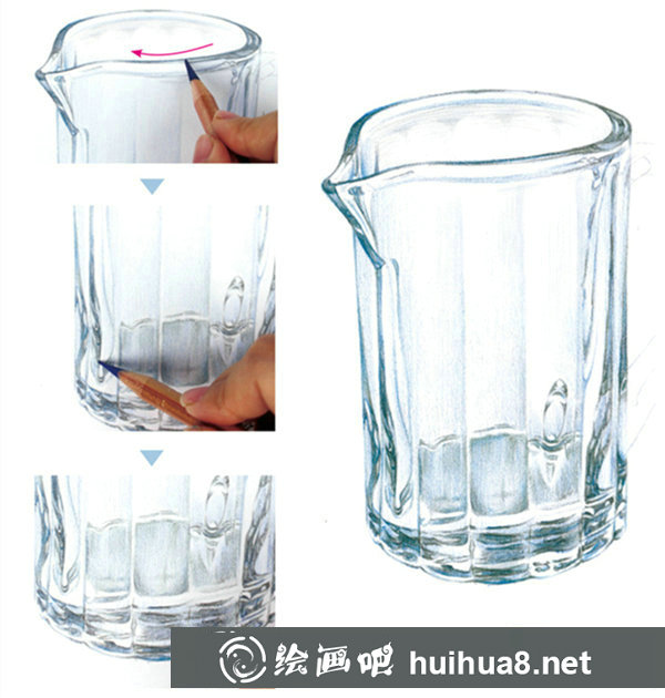 彩鉛玻璃杯教程