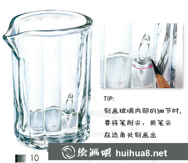 彩鉛玻璃杯教程