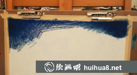 簡單的風景色粉畫法