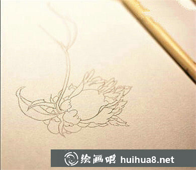 丙烯畫入門：花蕾的上色技法繪畫