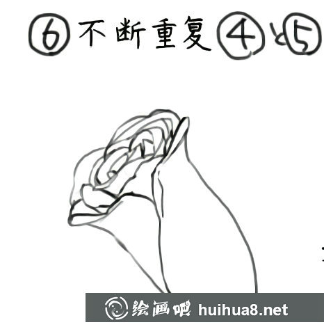 漫畫玫瑰花的畫法教程