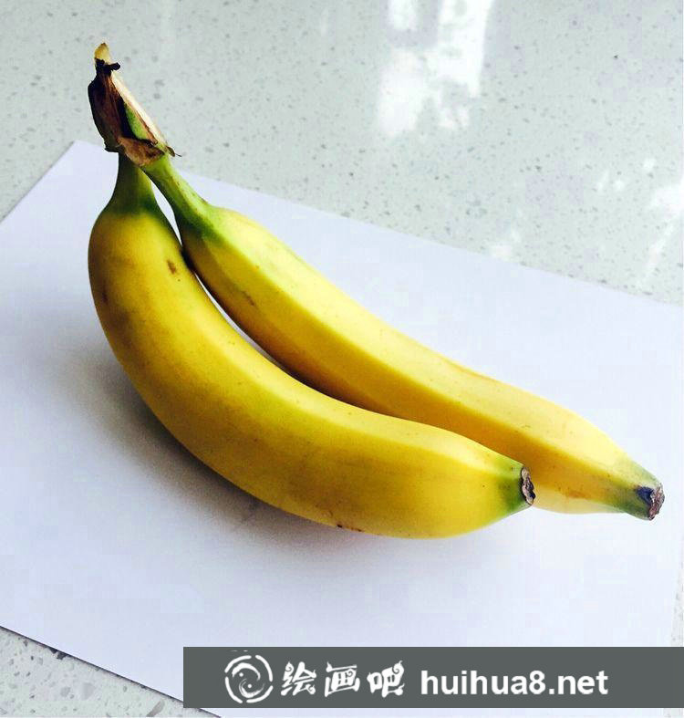 彩鉛香蕉畫教程