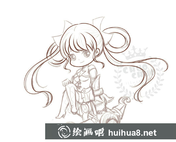 Q版孫尚香畫法